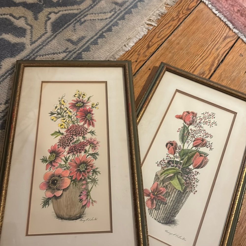 Vintage floral art